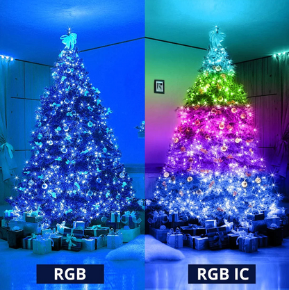 LUCES NAVIDEÑAS CON BLUETOOTH - RGV INTELIGENTES 10 METROS