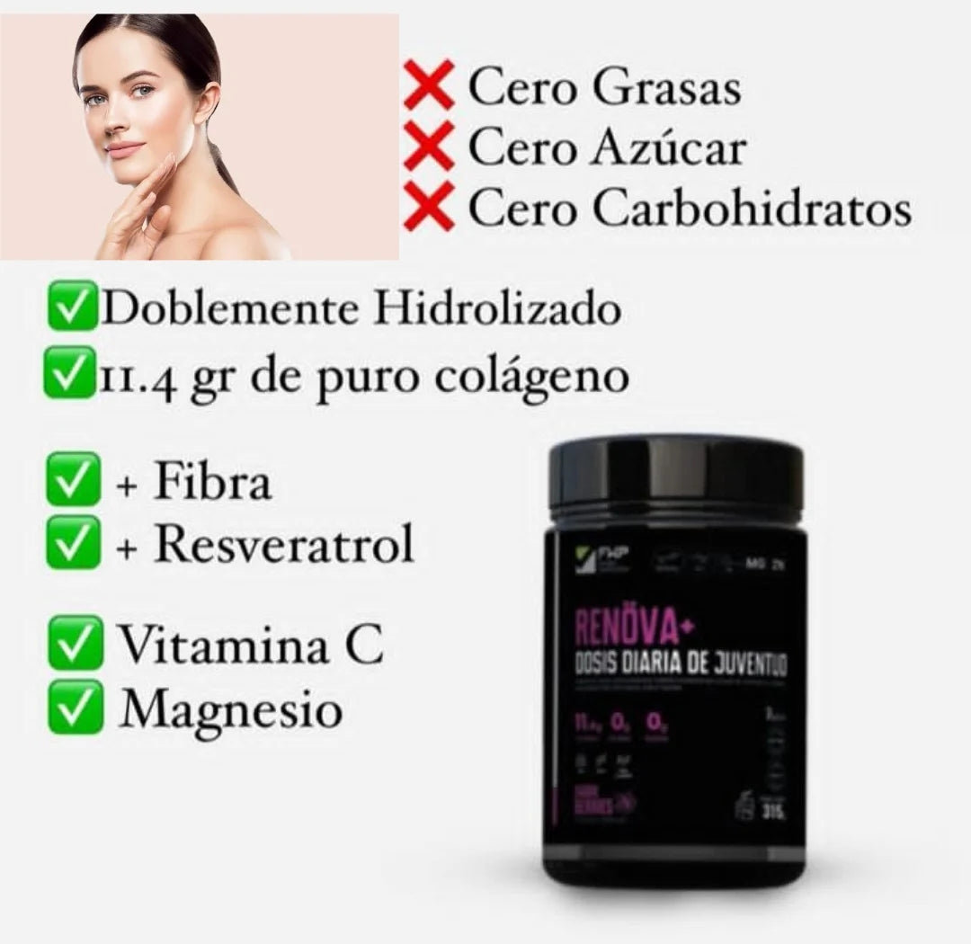 COLAGENO RENÖVA➕️ DOSIS DIARIA DE JUVENTUD 315GR - FWP