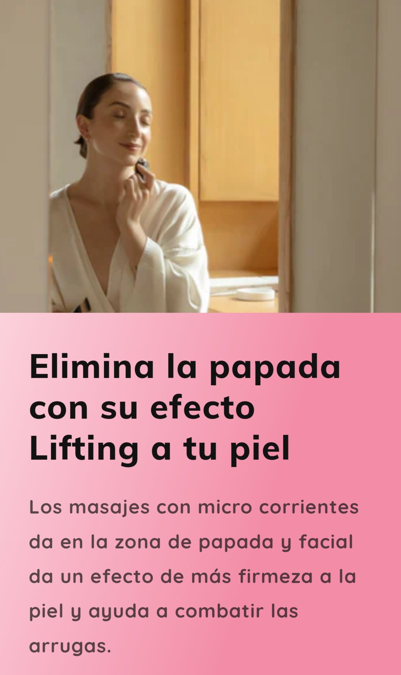 MASAJEADOR PARA EL ROSTRO CON MICROCORRIENTE.